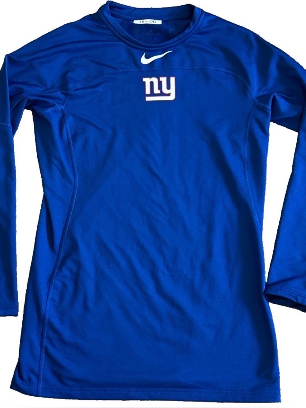 Nike New York Giants Dri Fit On Field Long Sleeve Player Issued #35 DD Men’s L